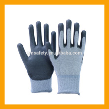 EN388 4131 guantes de carbono ESD PU guantes de seguridad PU negro recubiertos de palma